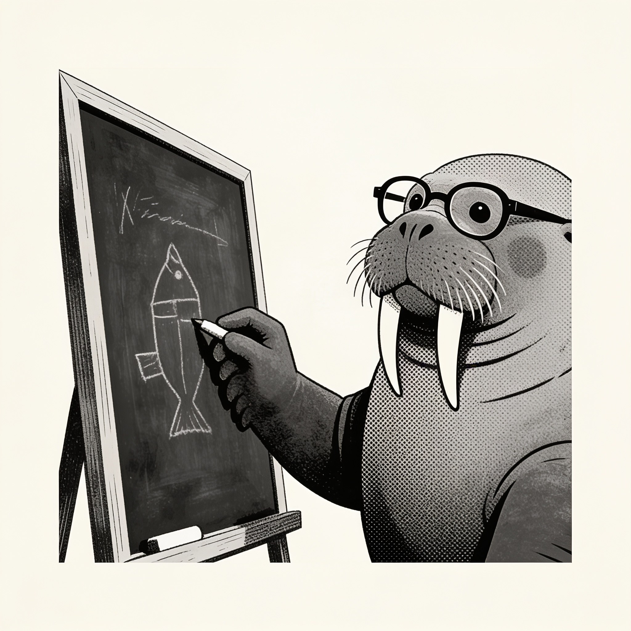 Chalk Walrus