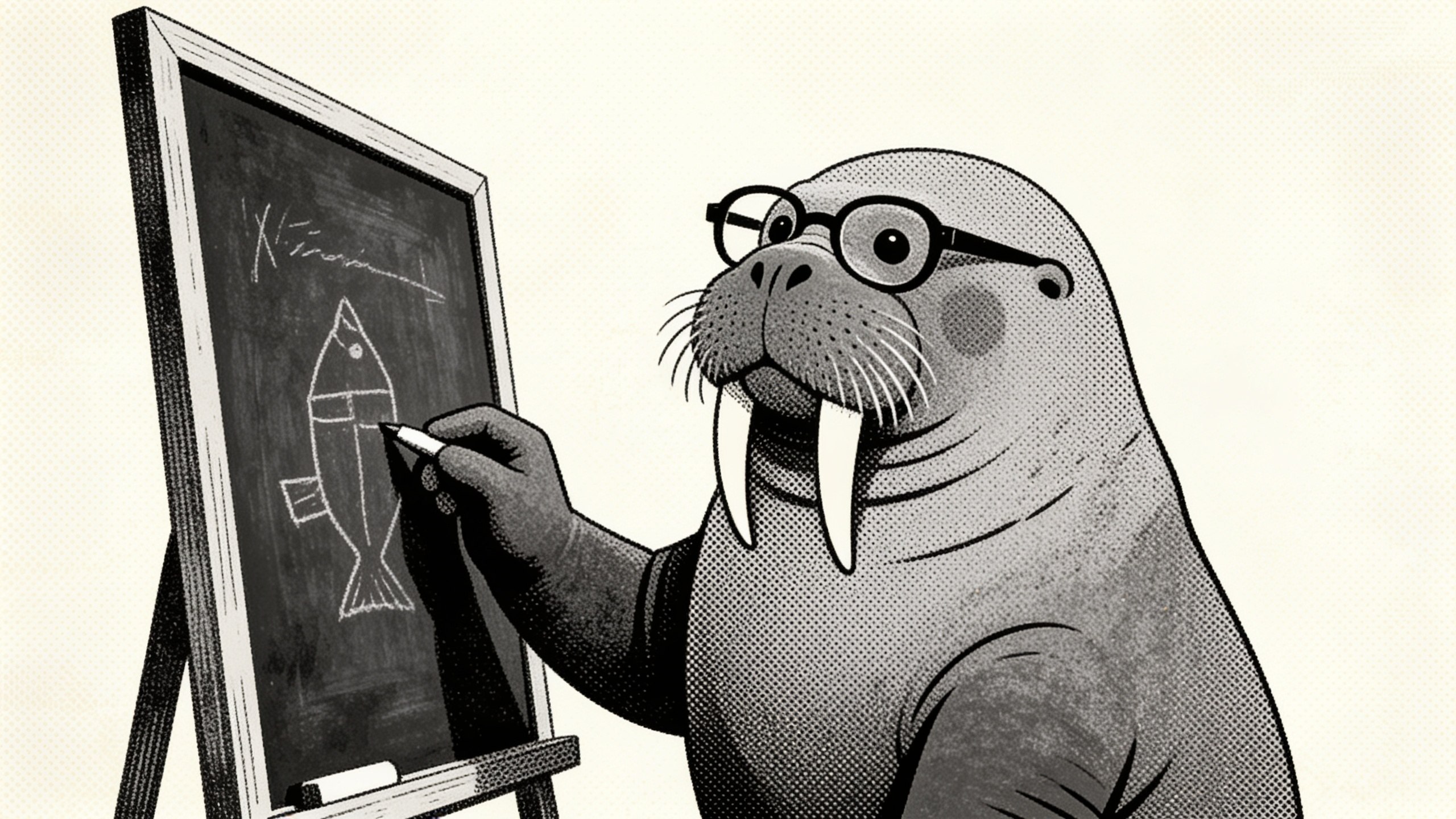 Chalk Walrus classroom assistant